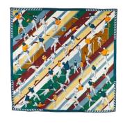 Pre-owned Canvas scarves Hermès Vintage , Multicolor , Dames