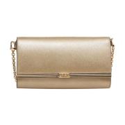 Gouden Metallic Clutch 'Mona' Michael Kors , Yellow , Dames