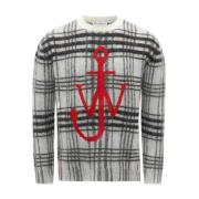 Witte Tartan Check Modieuze Overhemd JW Anderson , Multicolor , Heren