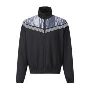 Sportieve Logo Jas met Hoge Kraag Carlo Colucci , Black , Heren