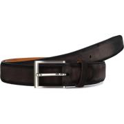 Bruine Leren Riem Stijlvolle Upgrade Magnanni , Brown , Heren