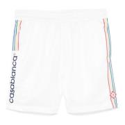 Monogram Jacquard Side Stripe Shorts Casablanca , White , Heren