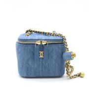 Pre-owned Canvas crossbody-bags Chanel Vintage , Blue , Dames