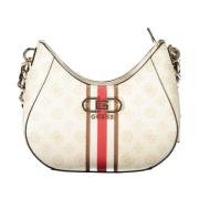 Stijlvolle geweven polyethyleen handtas in beige Guess , Beige , Dames