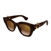 Panthère C Cat-Eye Zonnebril Cartier , Brown , Unisex