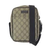 Pre-owned Canvas shoulder-bags Gucci Vintage , Brown , Dames