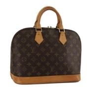 Pre-owned Canvas handbags Louis Vuitton Vintage , Brown , Dames