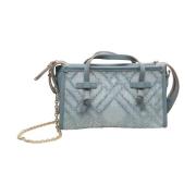 Blauwe Leren Crossbody Tas Gianni Chiarini , Blue , Dames