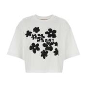 Klassiek Wit Katoenen T-Shirt Marni , White , Dames