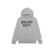 Center Logo Heather Grey Hoodie Gallery Dept. , Gray , Heren