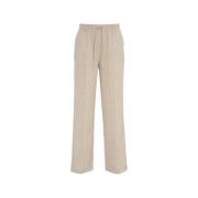 Beige Elastische Taille Broek Ottod'Ame , Beige , Dames