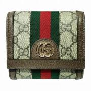 Pre-owned Canvas wallets Gucci Vintage , Beige , Dames