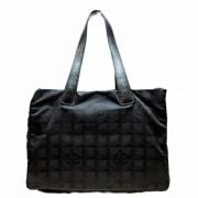 Pre-owned Nylon chanel-bags Chanel Vintage , Black , Dames