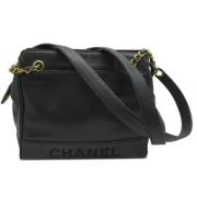 Pre-owned Leather chanel-bags Chanel Vintage , Black , Dames