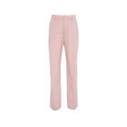 Rose Wide Leg Pants Semicouture , Pink , Dames