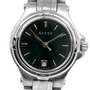 Pre-owned Glass watches Gucci Vintage , Black , Dames