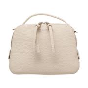 Beige Leren Handtas met Kettingriem Orciani , Beige , Dames