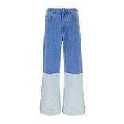 Wijde Denim Jeans Marni , Blue , Heren