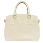 Pre-owned Leather louis-vuitton-bags Louis Vuitton Vintage , White , D...