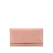 Pre-owned Leather wallets Gucci Vintage , Pink , Dames