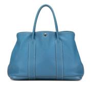 Pre-owned Leather handbags Hermès Vintage , Blue , Dames