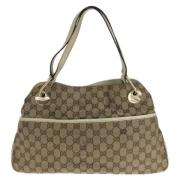 Pre-owned Canvas gucci-bags Gucci Vintage , Brown , Dames