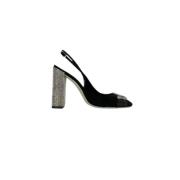 Pre-owned Suede heels René Caovilla Pre-owned , Black , Dames