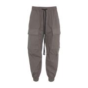 Grijze Cargo Broek Lage Kruis Ontwerp Thom Krom , Gray , Heren