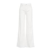 Witte Wide Leg Jeans 'Lotta Sugar' 7 For All Mankind , White , Dames