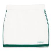 Gebreide Tennisrok Wit Gestreept Casablanca , White , Dames