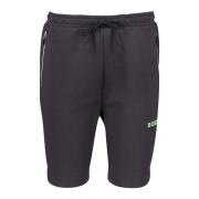 Zwarte Bedrukte Joggers Hugo Boss , Black , Heren