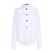 Poplin Shirt Karl Lagerfeld , White , Dames