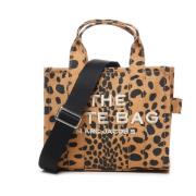 Luipaardprint Katoenen Tas met Borduursel Marc Jacobs , Brown , Dames