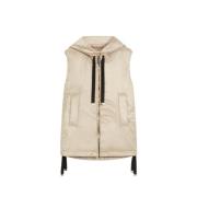 Waterafstotende Canvas Gilet Max Mara , Beige , Dames