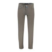 Bruin Geruite 5-Pocket Jeans Pierre Cardin , Brown , Heren