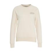 Athena Distressed Sweatshirt Golden Goose , Beige , Dames