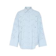 Elegante Sliva Shirt Soaked in Luxury , Blue , Dames