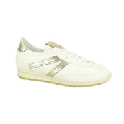 Elegante Goud en Wit Runner Mjus , White , Dames