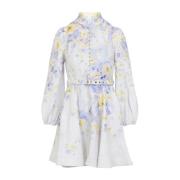 Bloemen Crush Mini Jurk Zimmermann , Multicolor , Dames