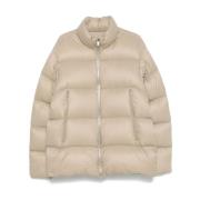 Licht Beige Nylon Ritsjas Moncler , Beige , Heren