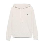 Lichtgrijze Hoodie met Geribbelde Zoom en Manchetten Autry , Gray , Da...