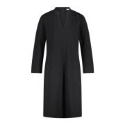 Viscose Jersey Midi Jurk Louis and Mia , Black , Dames