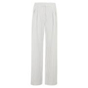 Getailleerde Rechte Broek Loulou Studio , White , Dames