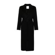 Elegante Zwarte Jas Ermanno Scervino , Black , Dames