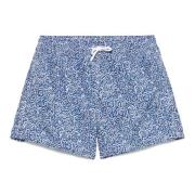 Polyester Zwemshorts met Elastische Band Fedeli , Blue , Heren