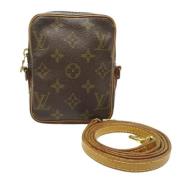 Pre-owned Canvas shoulder-bags Louis Vuitton Vintage , Brown , Dames