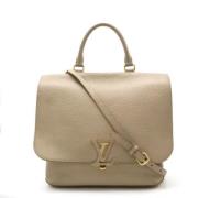 Pre-owned Leather handbags Louis Vuitton Vintage , Beige , Dames