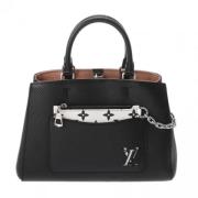 Pre-owned Leather handbags Louis Vuitton Vintage , Black , Dames