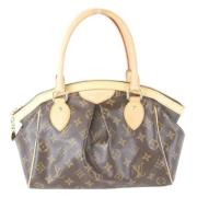 Pre-owned Canvas handbags Louis Vuitton Vintage , Brown , Dames