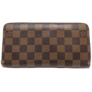 Pre-owned Canvas wallets Louis Vuitton Vintage , Brown , Dames